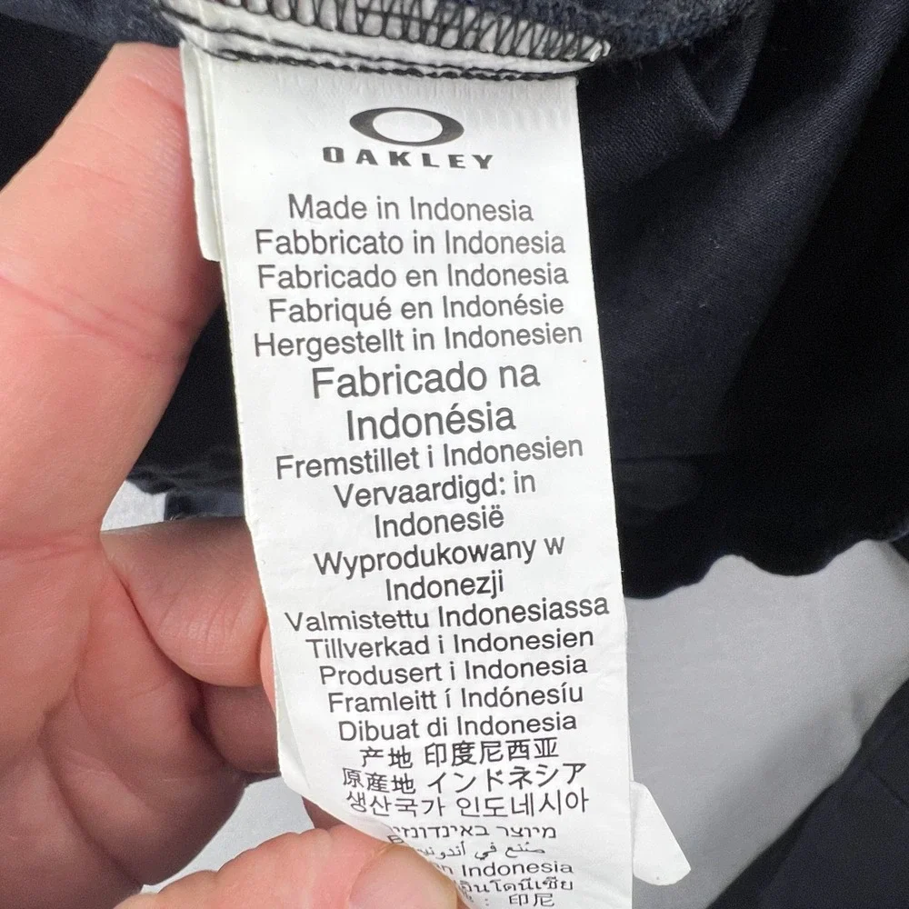 Oakley Cargo Jogger Pants‎ Mens S Black Regular Fit Gorpcore Utility Y2K Lounge